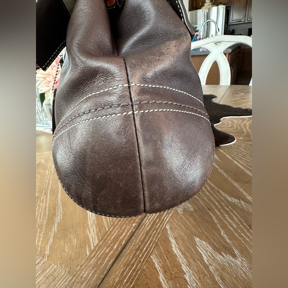 Vintage Brown Leather Coach Bag - Picture 4 of 7